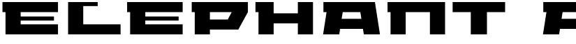 ELEPHANT A Regular font