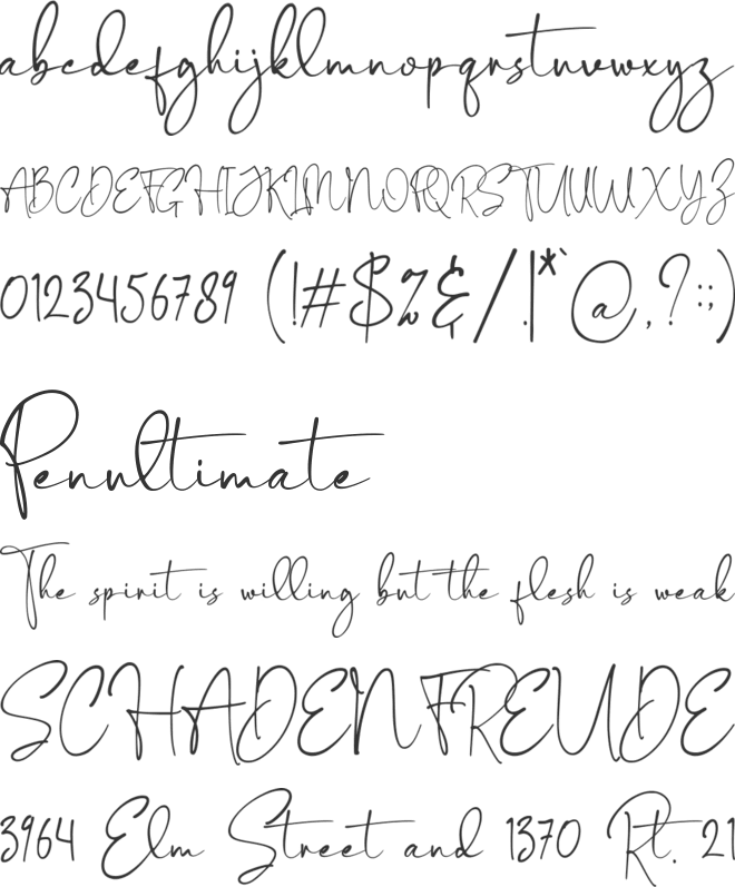 Armstrong font preview