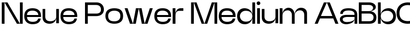 Neue Power Medium font