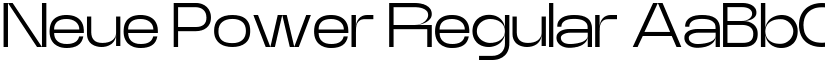 Neue Power Regular font