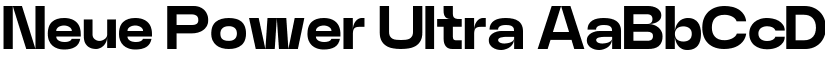 Neue Power Ultra font