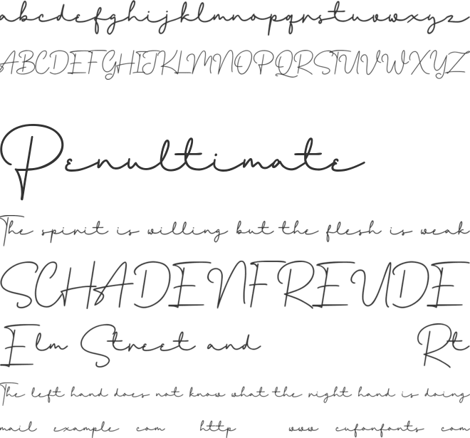 Mirabille Free font preview