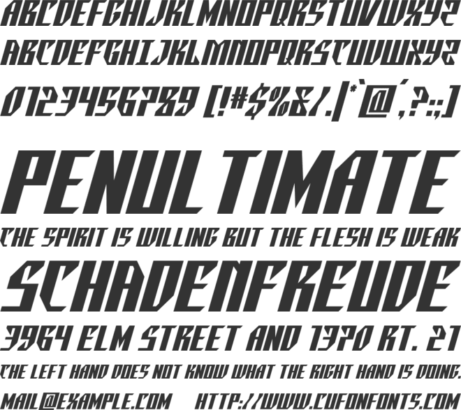 Yonder Blue font preview