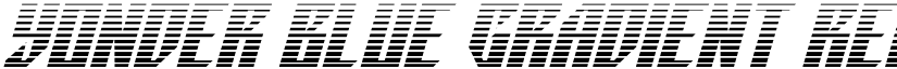 Yonder Blue Gradient Regular font