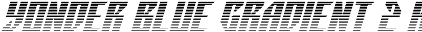 Yonder Blue Gradient 2 Regular font