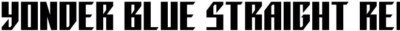 Yonder Blue Straight Regular font