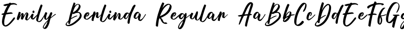 Emily Berlinda Regular font