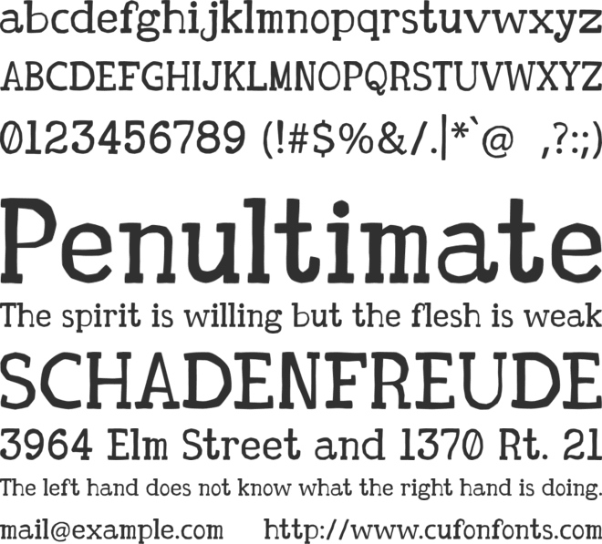 Noir Lullaby font preview