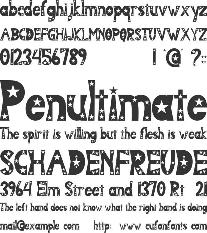 BEST HERO font preview