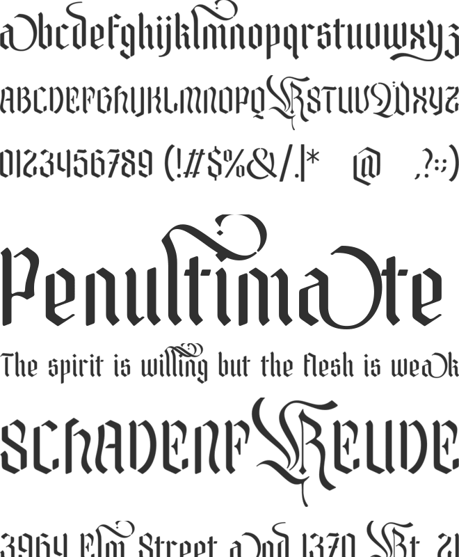 Radja Wolly font preview