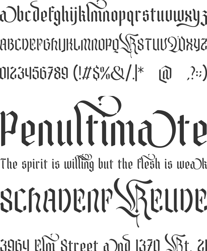 Radja Wolly font preview