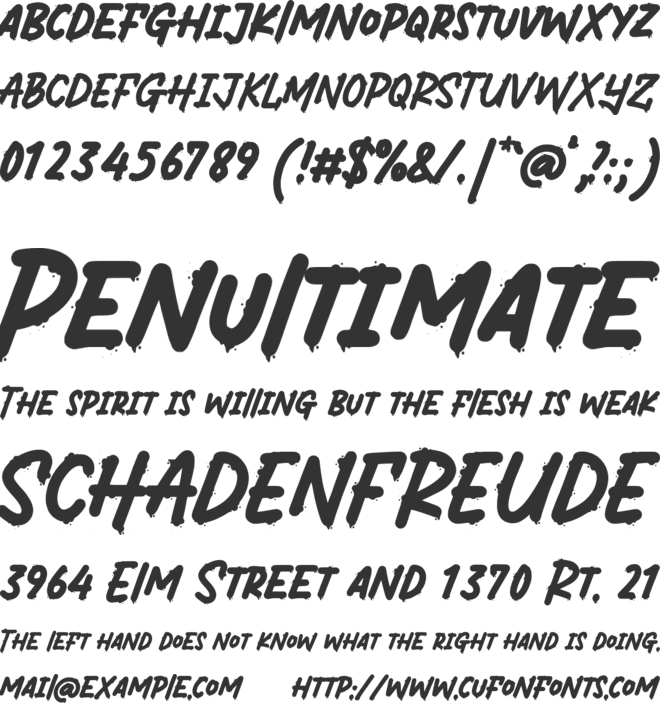 Boomsplash font preview