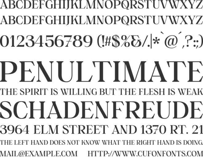 Sargasso font preview