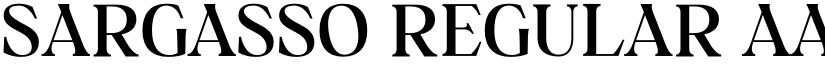 Sargasso Regular font