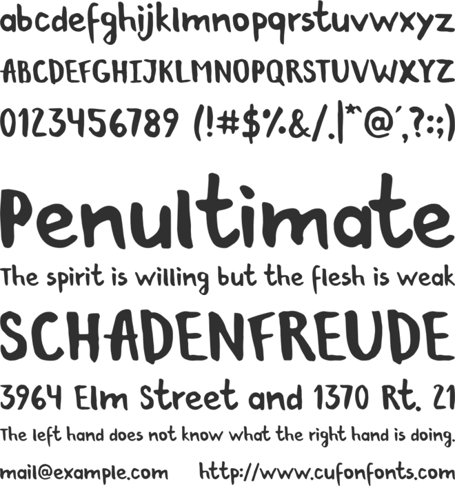 Norda font preview