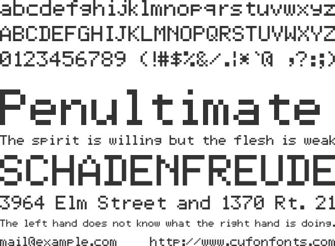 TTVTechPrecomput font preview