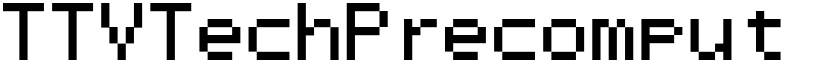 TTVTechPrecomput font download