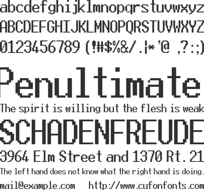 Terminal font preview