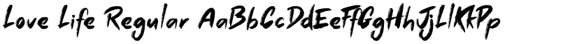 Love Life Regular font
