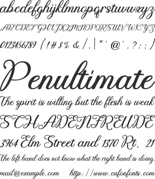 Musylius font preview