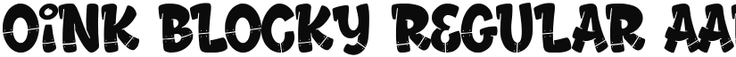 Oink Blocky font download