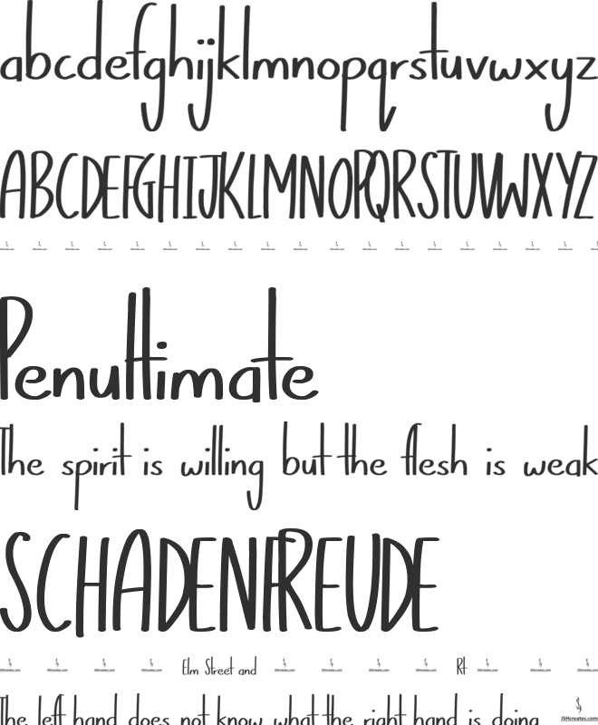 Perfect Style font preview