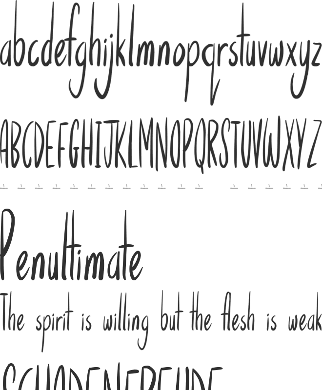 Moon Shining font preview