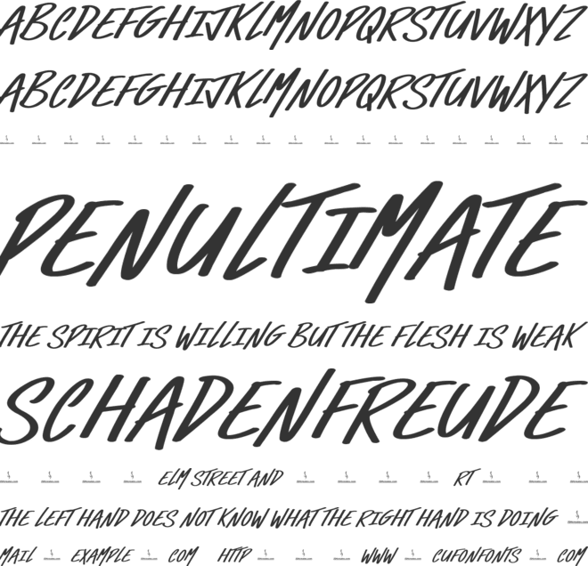 Leather Boots font preview