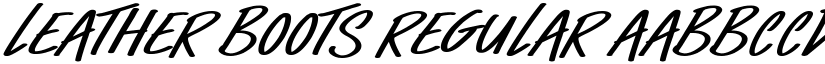 Leather Boots Regular font