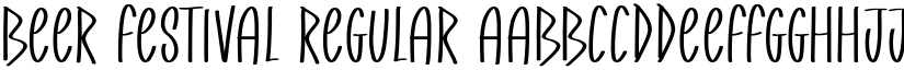 Beer Festival Regular font