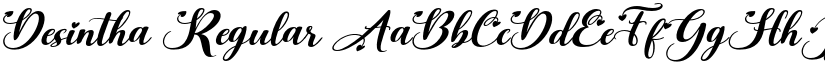 Desintha Regular font