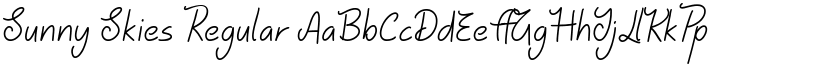 Sunny Skies Regular font