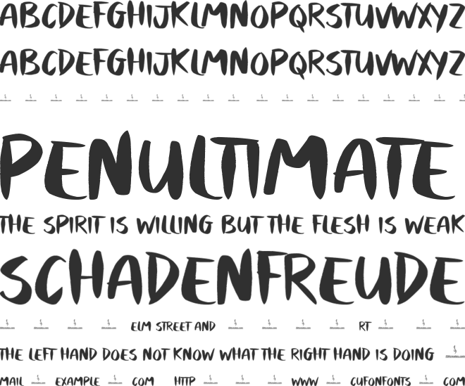 Purple Beast font preview