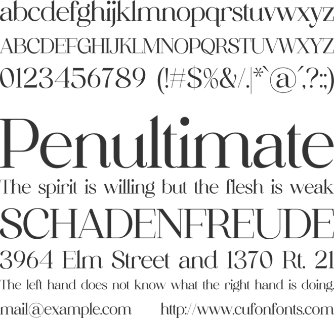 Nostalgia font preview