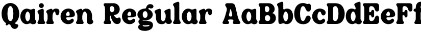 Qairen Regular font
