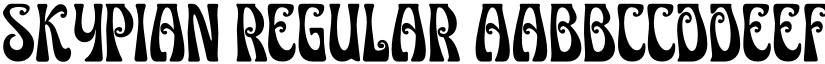SKYPIAN Regular font