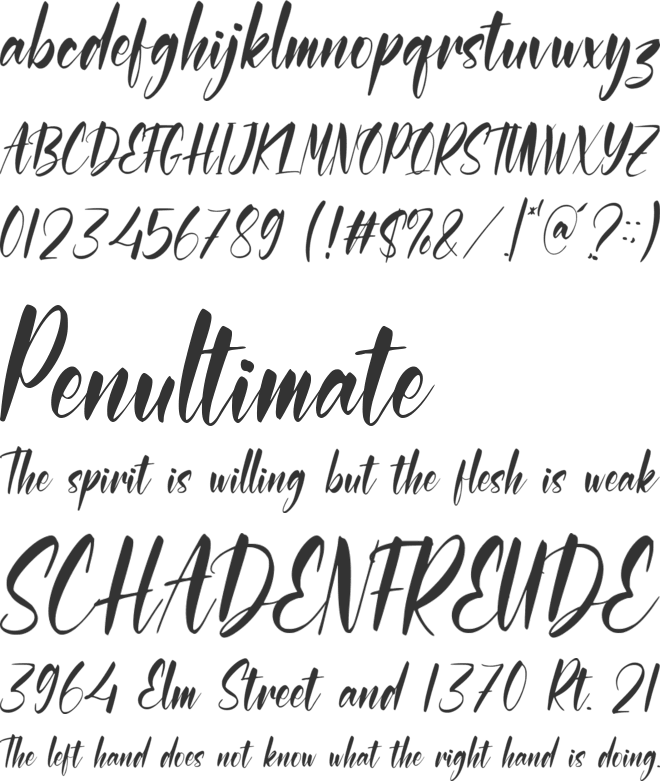 Lemonice font preview