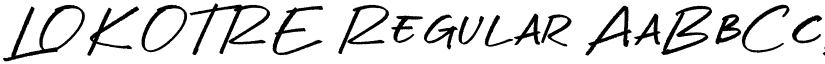 LOKOTRE Regular font
