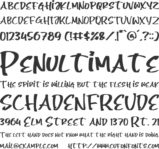 Smooth font preview