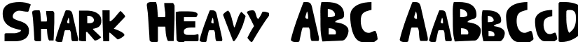 Shark Heavy ABC font
