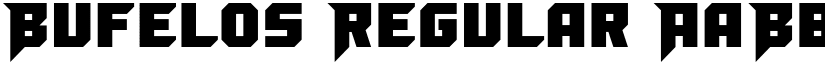 Bufelos Regular font