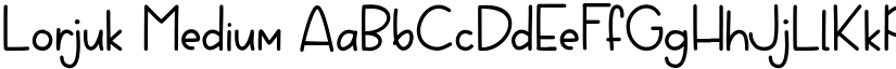 Lorjuk Medium font
