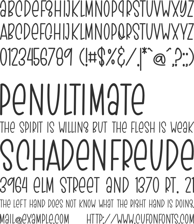 Magical History font preview