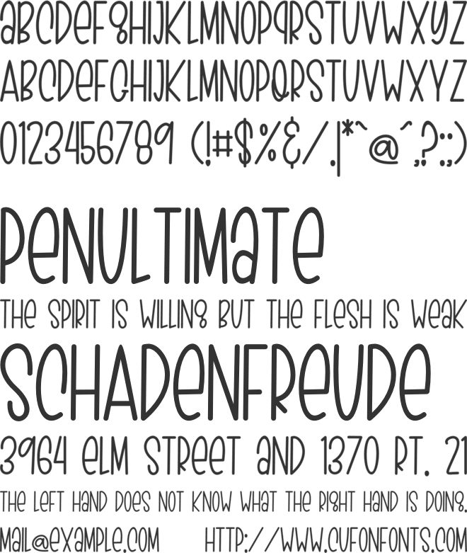 Magical History font preview