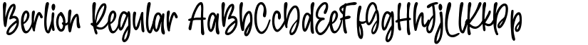Berlion Regular font