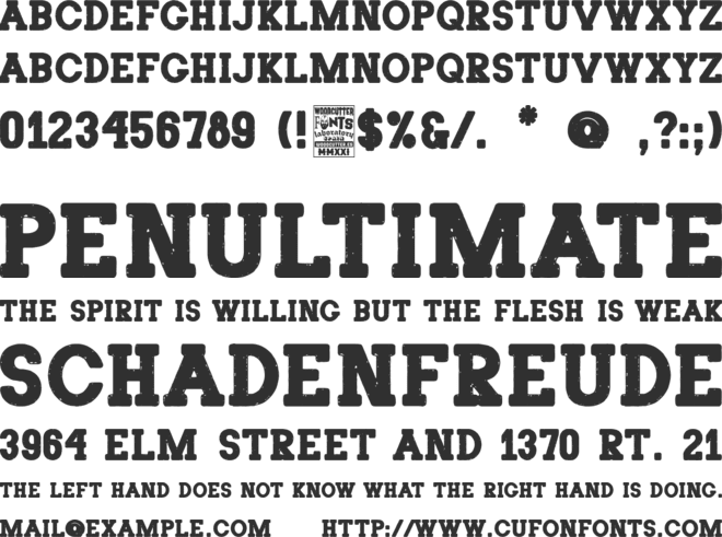 The Poster Serif font preview