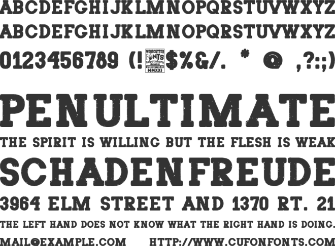 The Poster Serif font preview