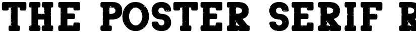 The Poster Serif Regular font