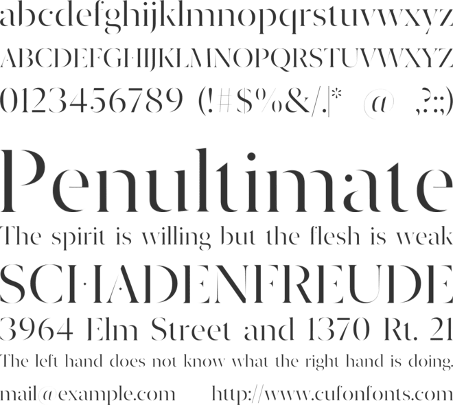 Dryhten font preview