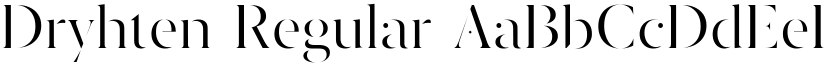 Dryhten Regular font